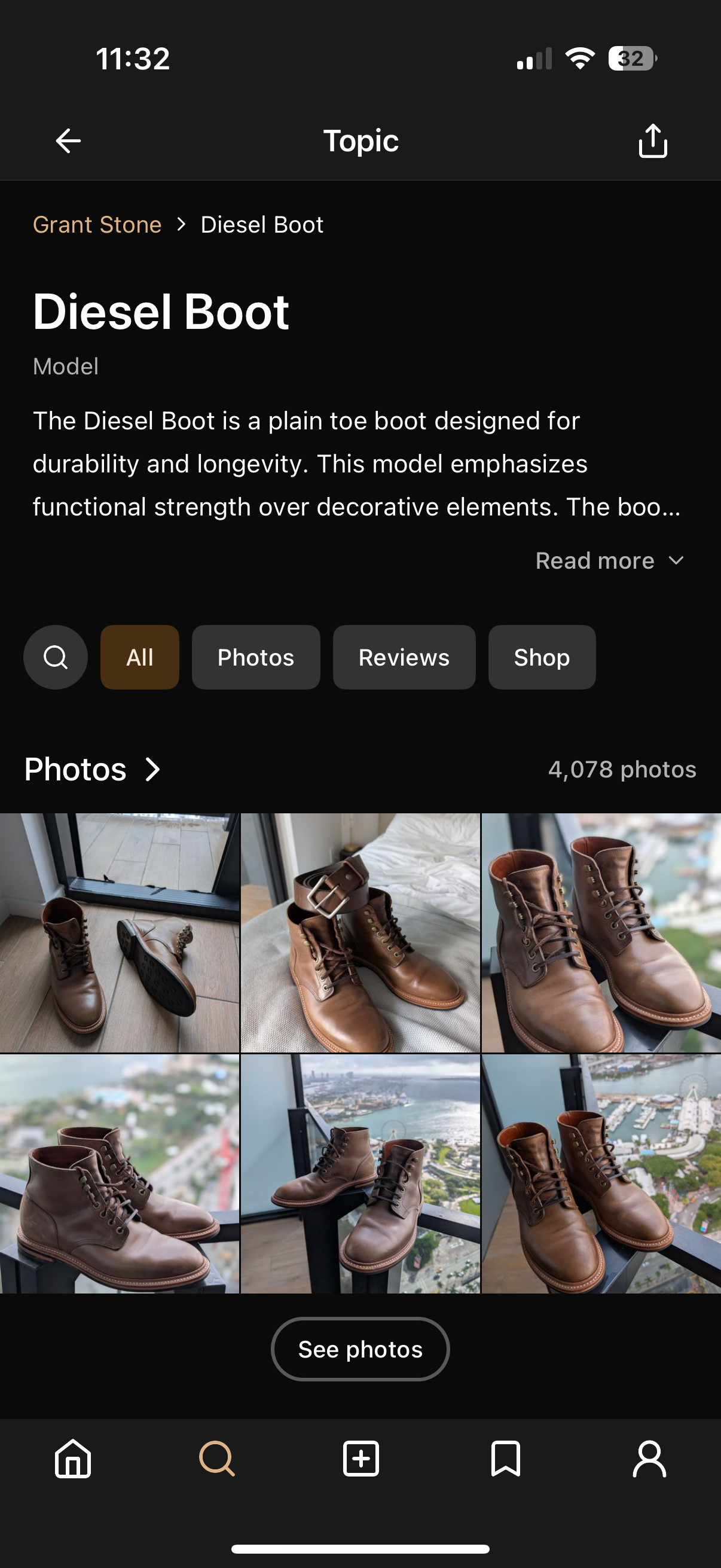 Diesel Boot page