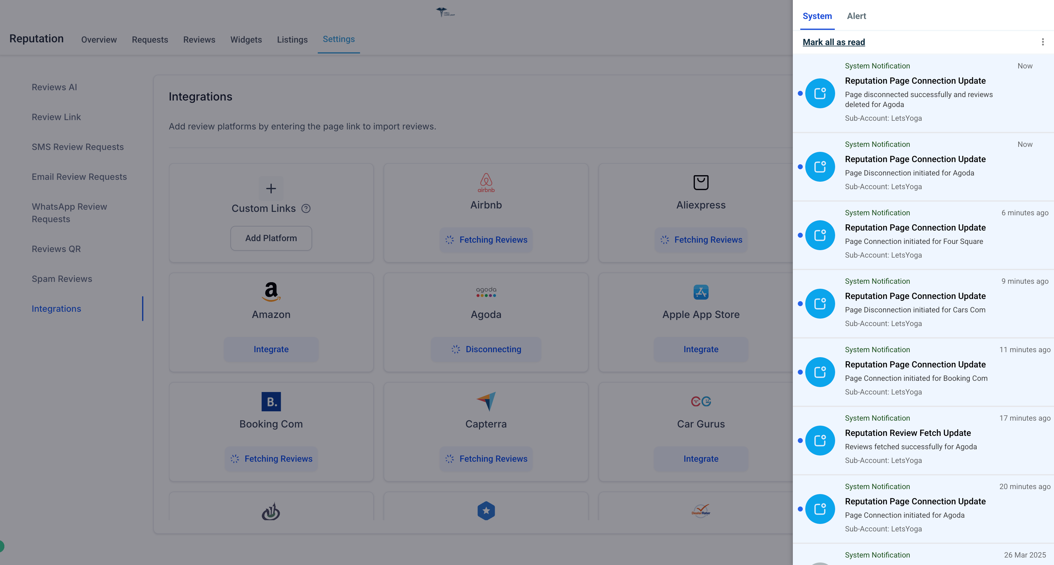 notifications